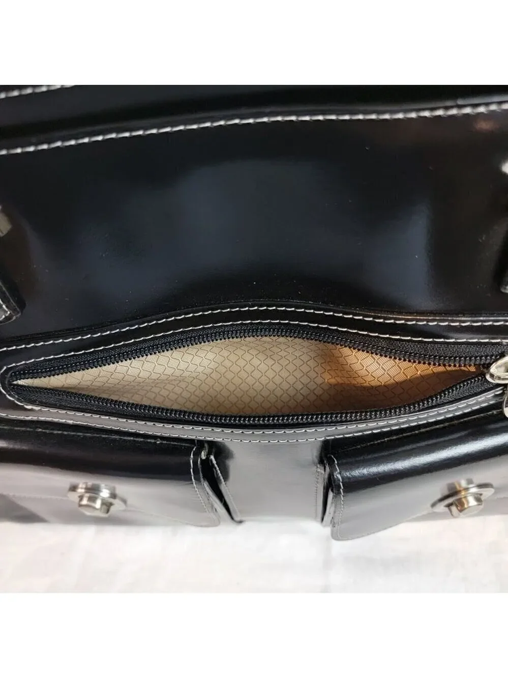 McKlein Verona Leather Laptop Briefcase